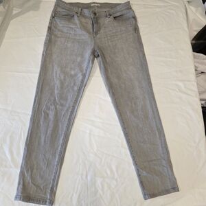 Eileen Fisher Women's Gray Jeans Size 8 Organic Cotton Skinny Modern Casual